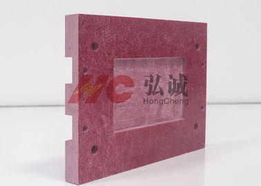 الأحمر GPO3 ورقة الألياف الزجاجية تطبيق المحولات الأعلى - غطاء والغطاء السفلي